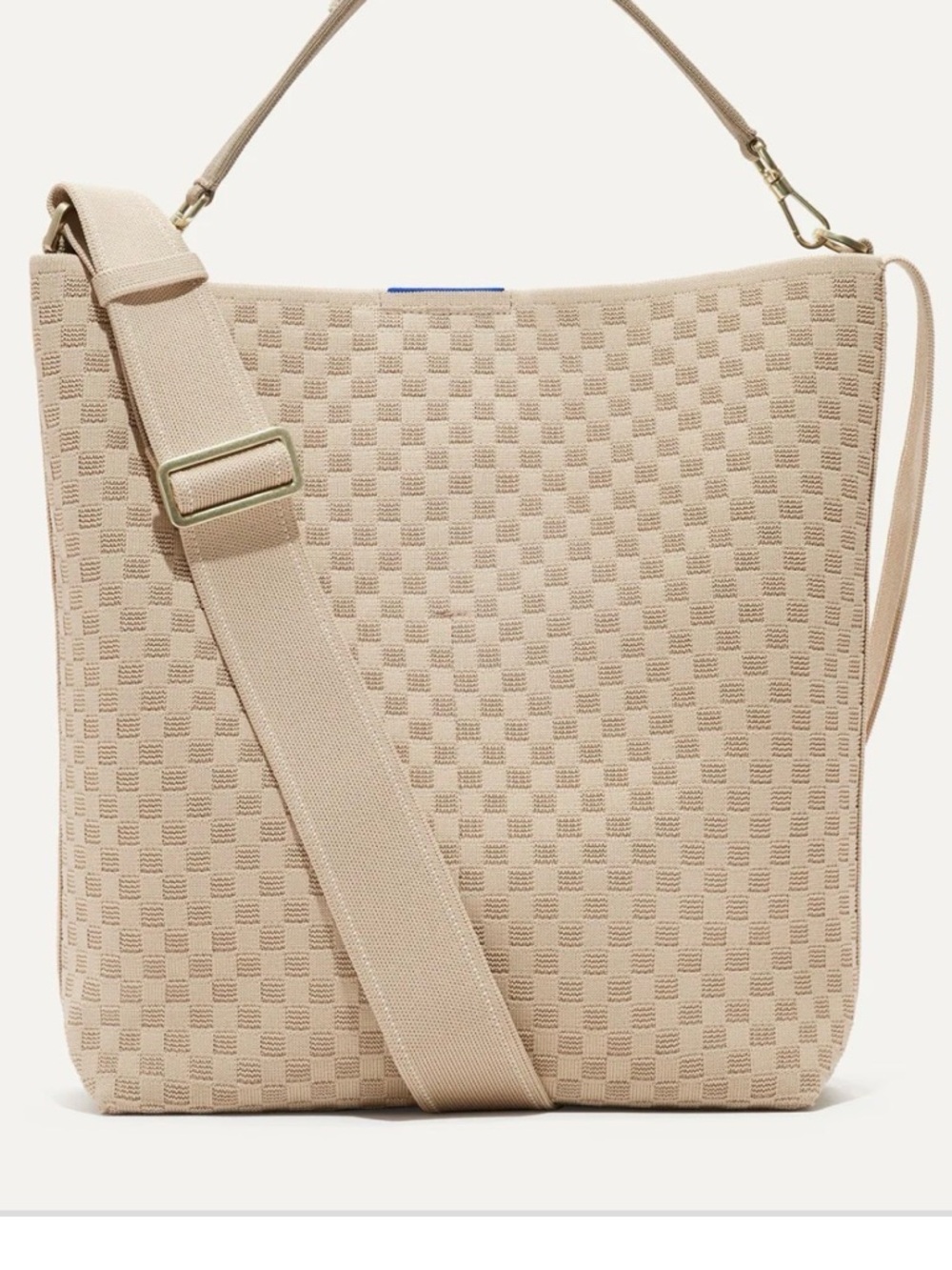 Rothy's Taupe Textured Shoulder Hobo Bag